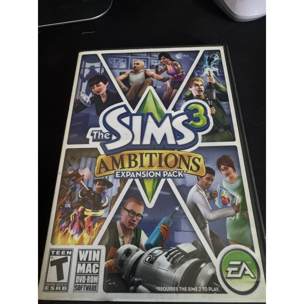 EA The Sims 3: Ambitions Expansion Pack PC/Mac 2010 Simulation T-Teen CIB